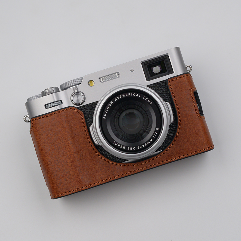Real Leather Camera Bag Case Protect Cover Grip For Fuji X100VI