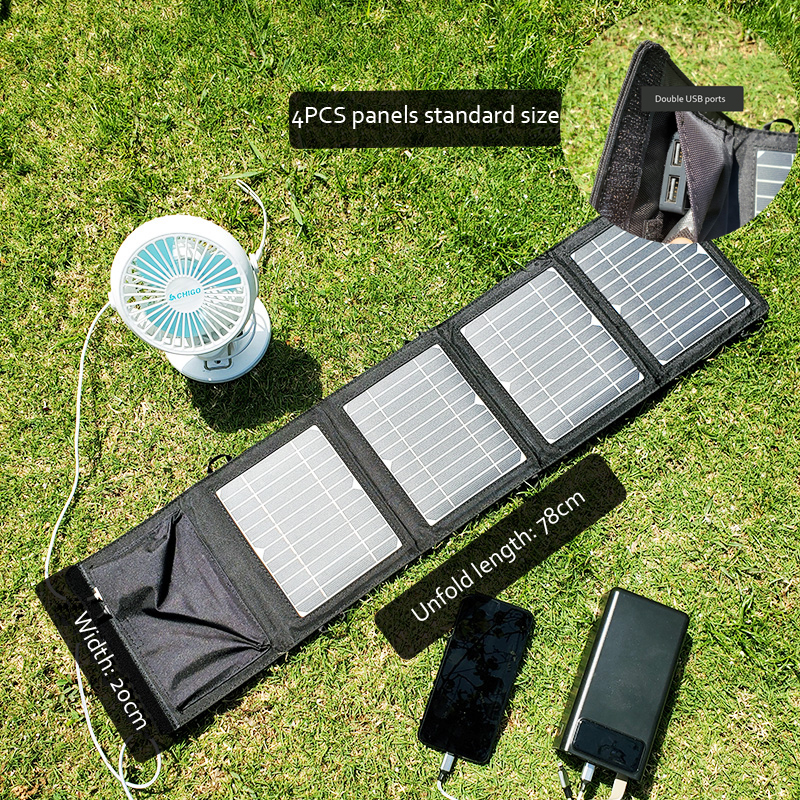 Outdoor Portable Folding Solar Panel Charger USB For Camping Phone Smartphone