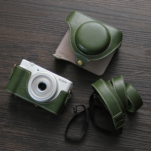 PU Leather Protective Camera Bag Case Cover with Belt For Sony ZV-1F ZV1F ZV1ii - Picture 13 of 13