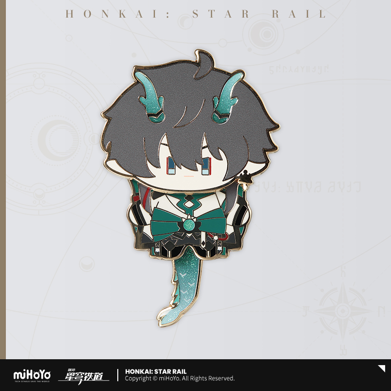 MiHoYo Honkai: Insignia Star Rail Shake Lindo Emblema de Metal Prendedores Oficiales Originales - Imagen 9 de 13
