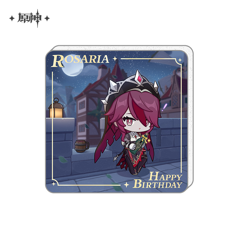 miHoYo Genshin Impact Cute Acrylic Fridge Magnet Official Goods Happy Birthday - Picture 16 of 32