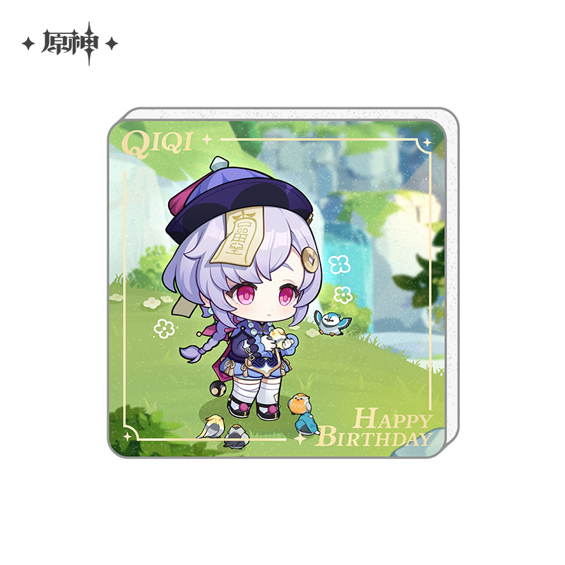miHoYo Genshin Impact Cute Acrylic Fridge Magnet Official Goods Happy Birthday - Picture 19 of 32
