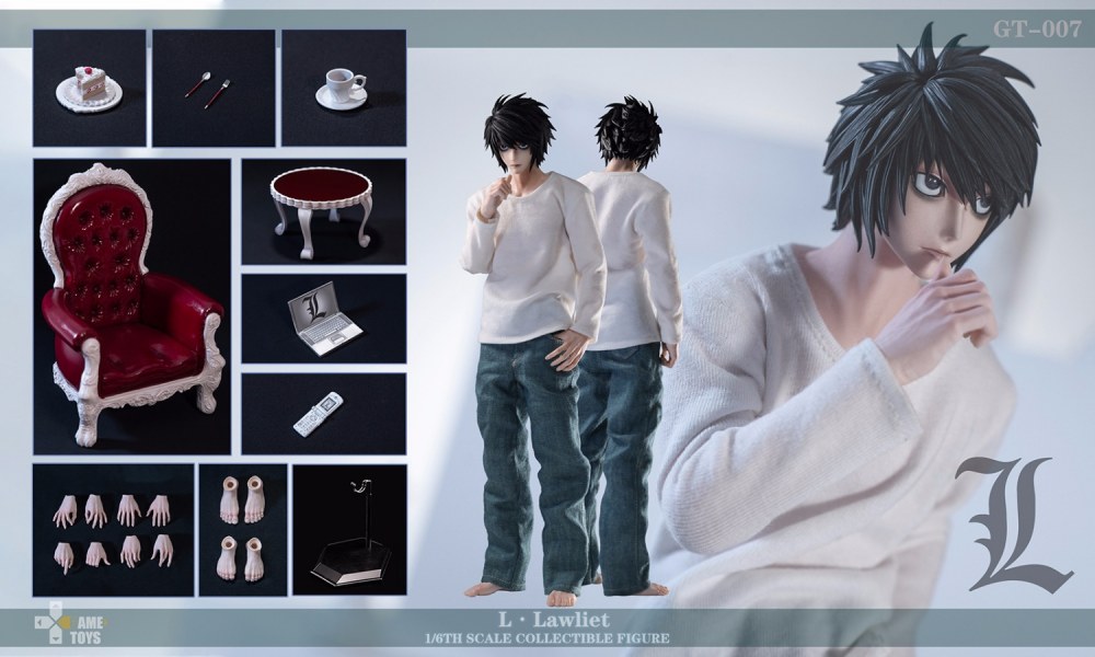 GAMETOYS 1/6 GT-007/008/008A L·Lawliet/Yagami Light 1/6 MASSSTAB SAMMLERFIGUR - Bild 6 von 32