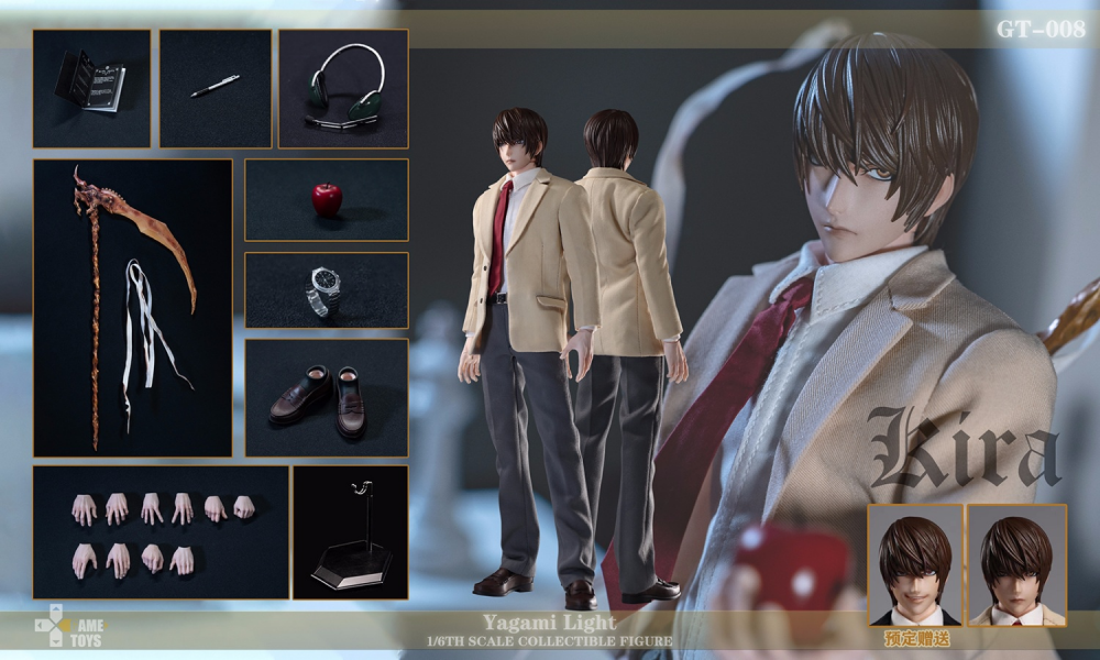 GAMETOYS 1/6 GT-007/008/008A L·Lawliet/Yagami Light 1/6 MASSSTAB SAMMLERFIGUR - Bild 16 von 32