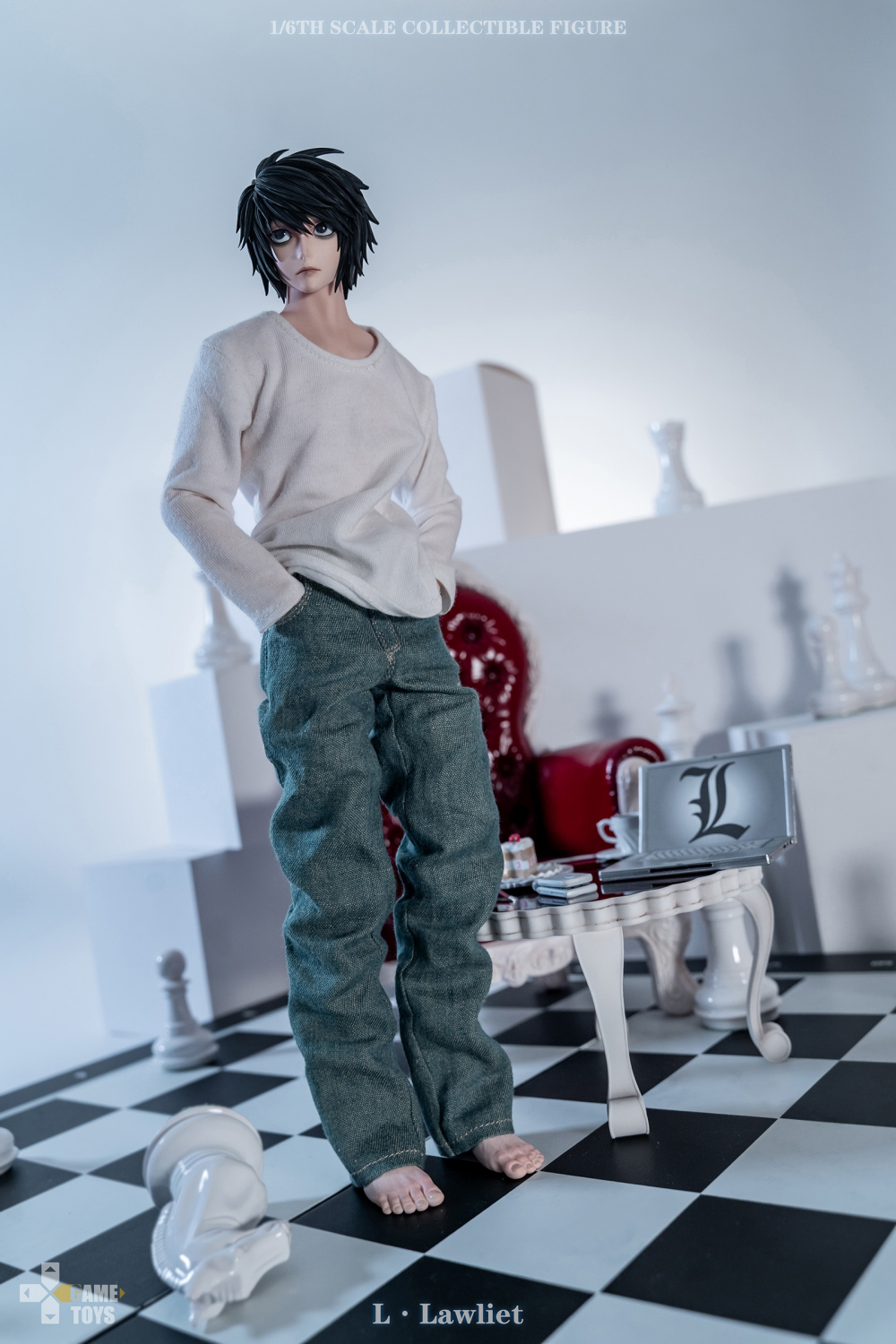 GAMETOYS 1/6 GT-007/008/008A L·Lawliet/Yagami Light 1/6 MASSSTAB SAMMLERFIGUR - Bild 10 von 32