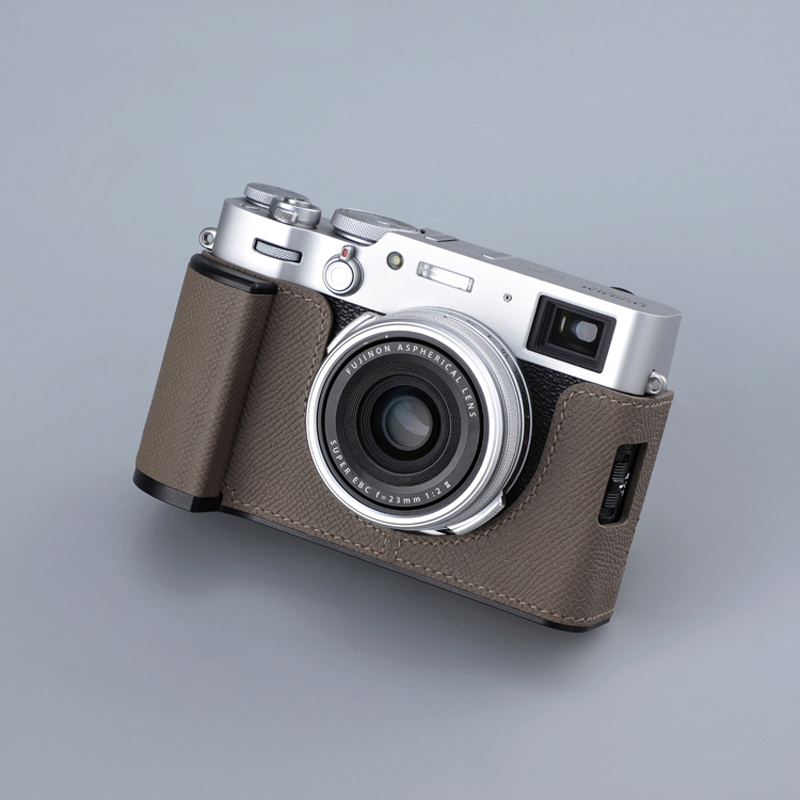 Real Leather Camera Bag Case Protect Cover Grip Handle for Fuji X-100VI X100VI - Picture 31 of 42