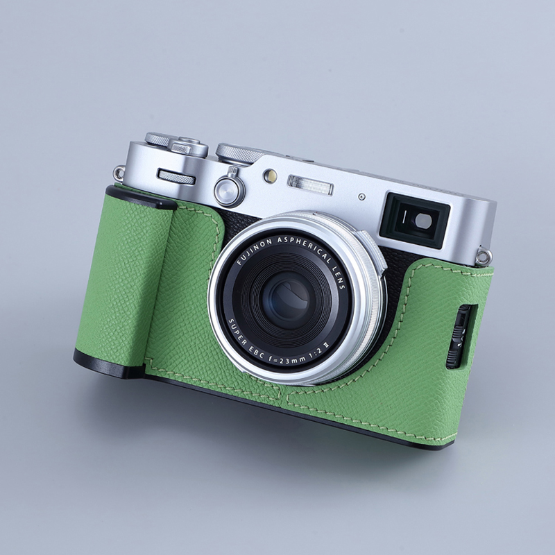 Real Leather Camera Bag Case Protect Cover Grip Handle for Fuji X-100VI X100VI - Picture 36 of 42
