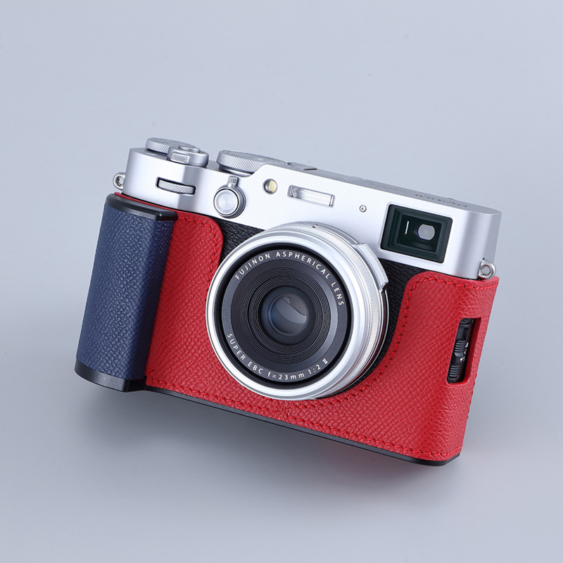 Real Leather Camera Bag Case Protect Cover Grip Handle for Fuji X-100VI X100VI - Picture 38 of 42