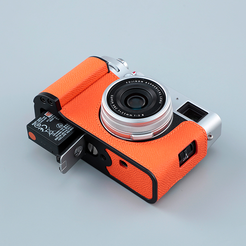 Real Leather Camera Bag Case Protect Cover Grip Handle for Fuji X-100VI X100VI - Picture 42 of 42
