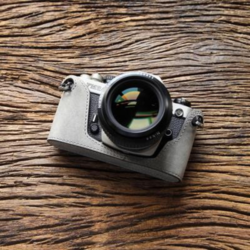 Genuine Real Leather Camera Bag Case Protect Half Cover Base For Nikon FM2 - Picture 17 of 19