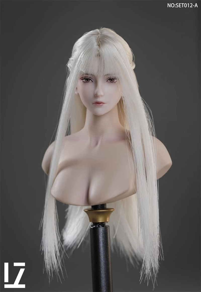 1/6 Joe ヘッド with Hair Implantation LZ TOYS 1/6 Hair Transplant Female Head Sculpture SET012