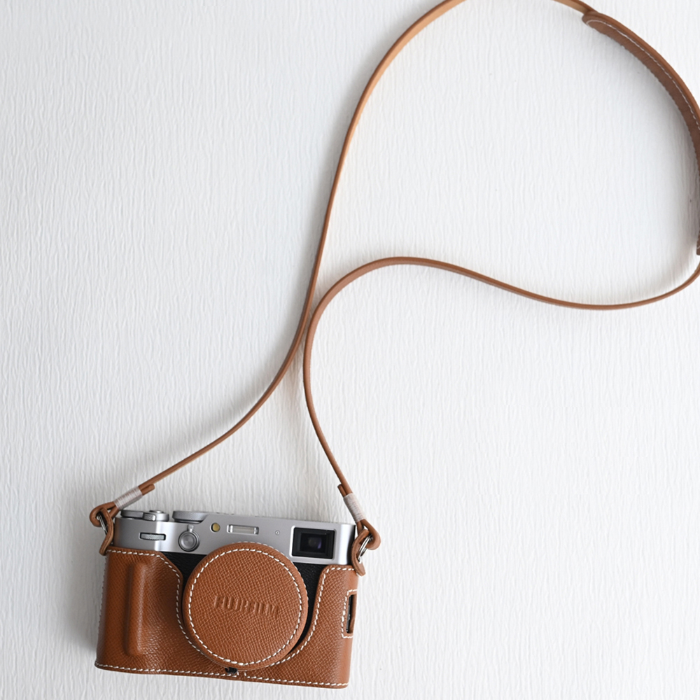 Genuine Leather Camera Bag Protect Case Lens Cover Cap For Fuji X-100VI X100VI - Picture 27 of 30