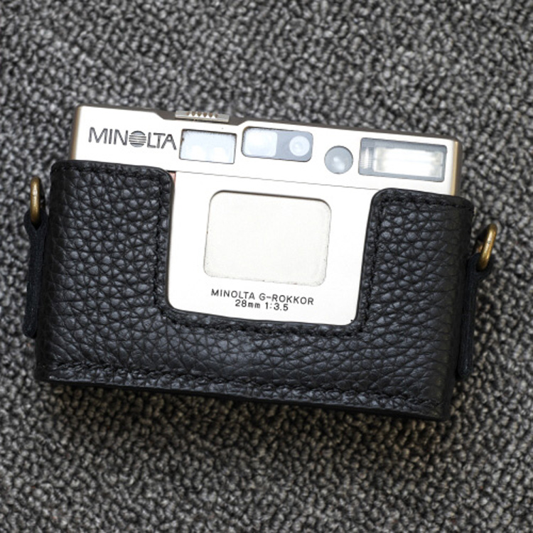 Genuine Leather Camera Bag Case Storage Cover Belt Strap For Minolta TC-1 TC1