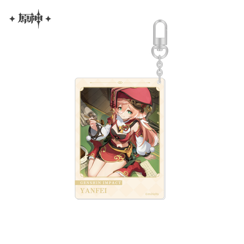 miHoYo Genshin Impact Acryl Keychain Official Happy Birthday Acrylic Keyring - Picture 24 of 24