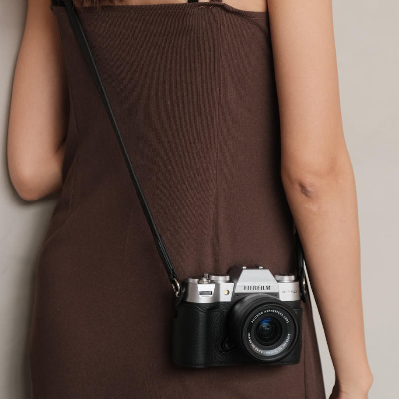 Leather Protect Camera Bag Case Cover Base Belt For Fuji XT50 Fujifilm X-T50 - Picture 20 of 23