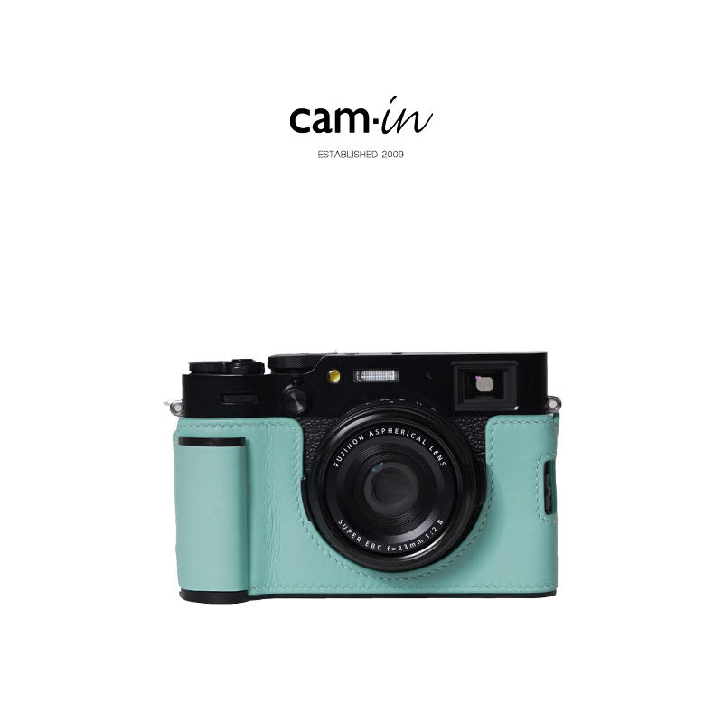 Genuine Real Cowhide Leather Camera Bag Protect Case For Fuji X-100VI X100VI - Picture 24 of 24