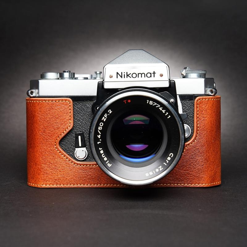 Genuine Leather Camera Bag Case Protect Cover Belt For Nikomat FTN FT FT2 FT3 FS - Picture 23 of 26