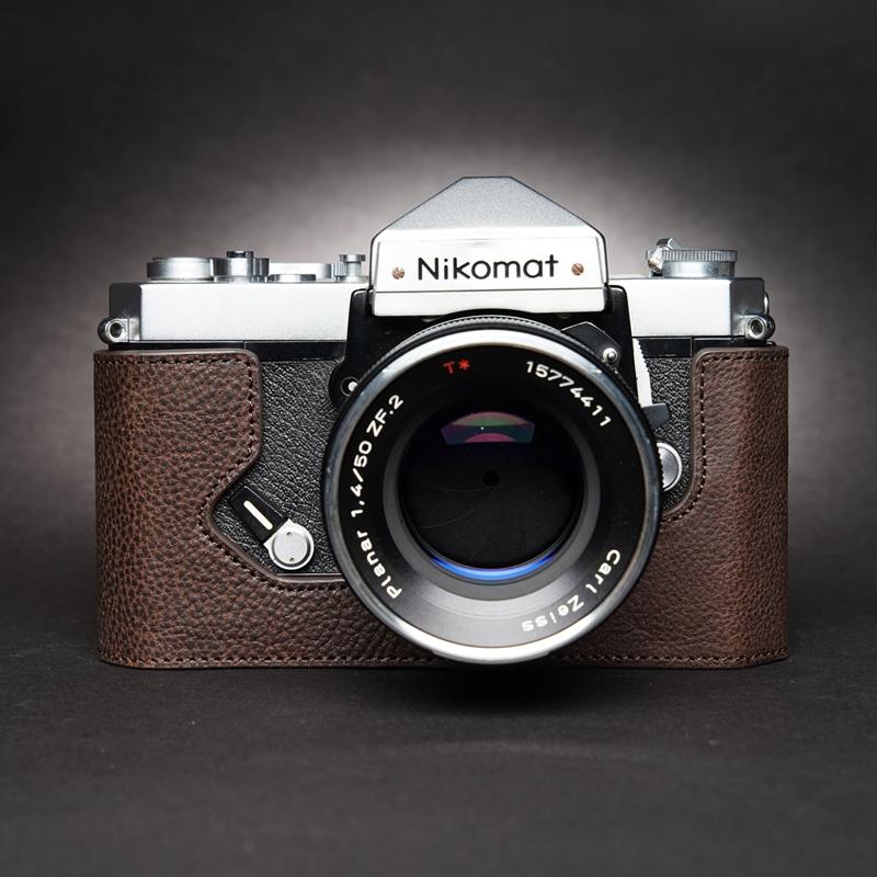 Genuine Leather Camera Bag Case Protect Cover Belt For Nikomat FTN FT FT2 FT3 FS - Picture 24 of 26