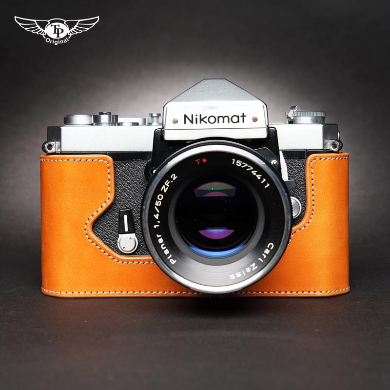 Genuine Leather Camera Bag Case Protect Cover Belt For Nikomat FTN FT FT2 FT3 FS - Picture 25 of 26