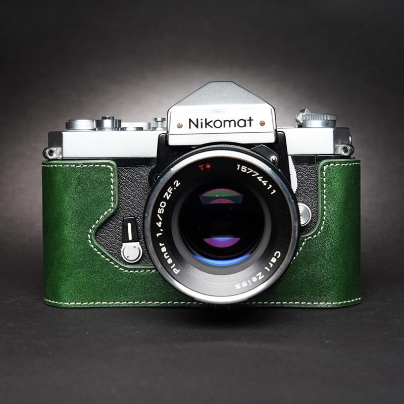 Genuine Leather Camera Bag Case Protect Cover Belt For Nikomat FTN FT FT2 FT3 FS - Picture 26 of 26
