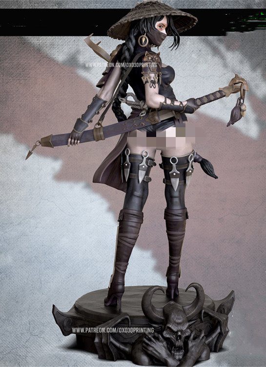 Anime Knight Killer 1/8 1/6 Unpainted GK Model 3D Printed Figure Blank Resin Kit - Picture 6 of 7