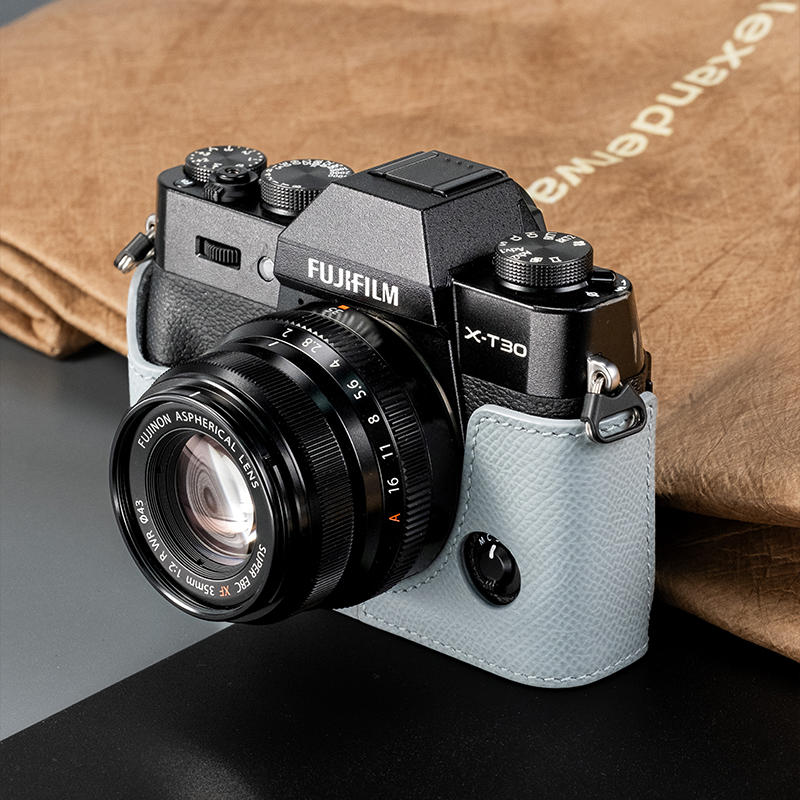 Real Leather Camera Bag Case Cover For Fuji XT5 X-T5 X-T30II XT30II XS20 X-S20 - Picture 36 of 36