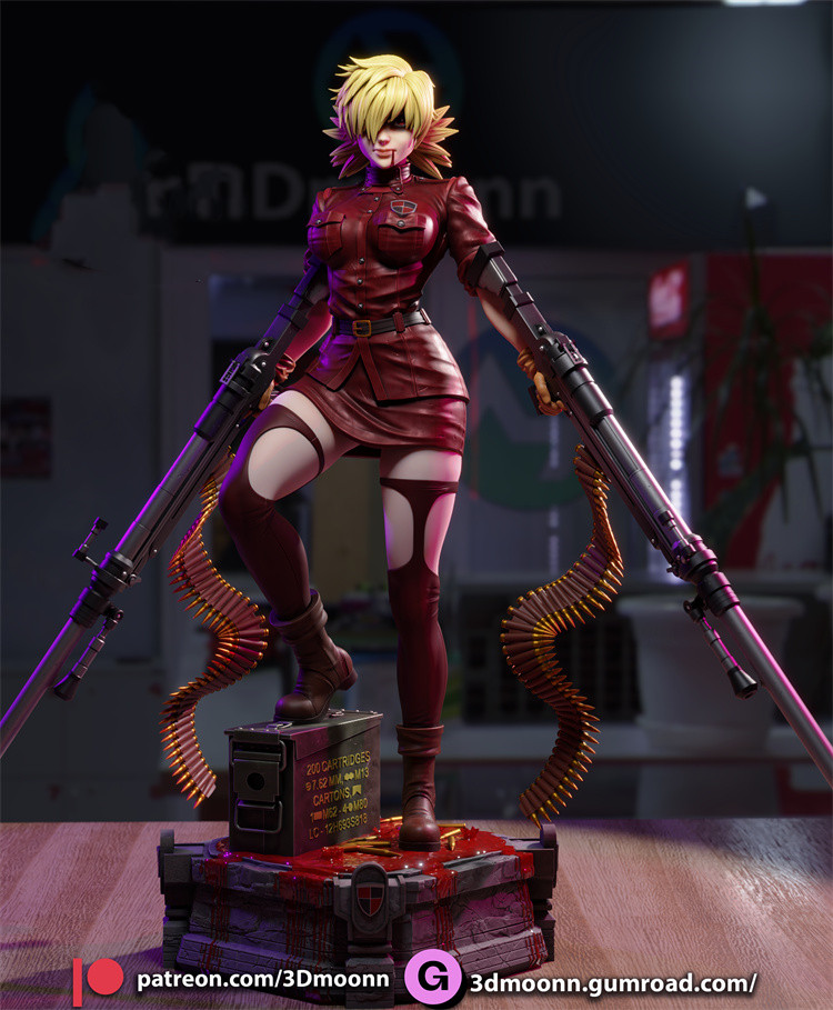 Seras Victoria 1/8 1/6 Unpainted GK Model 3D Printed Figure Resin Kits 25cm 34cm - Picture 8 of 9