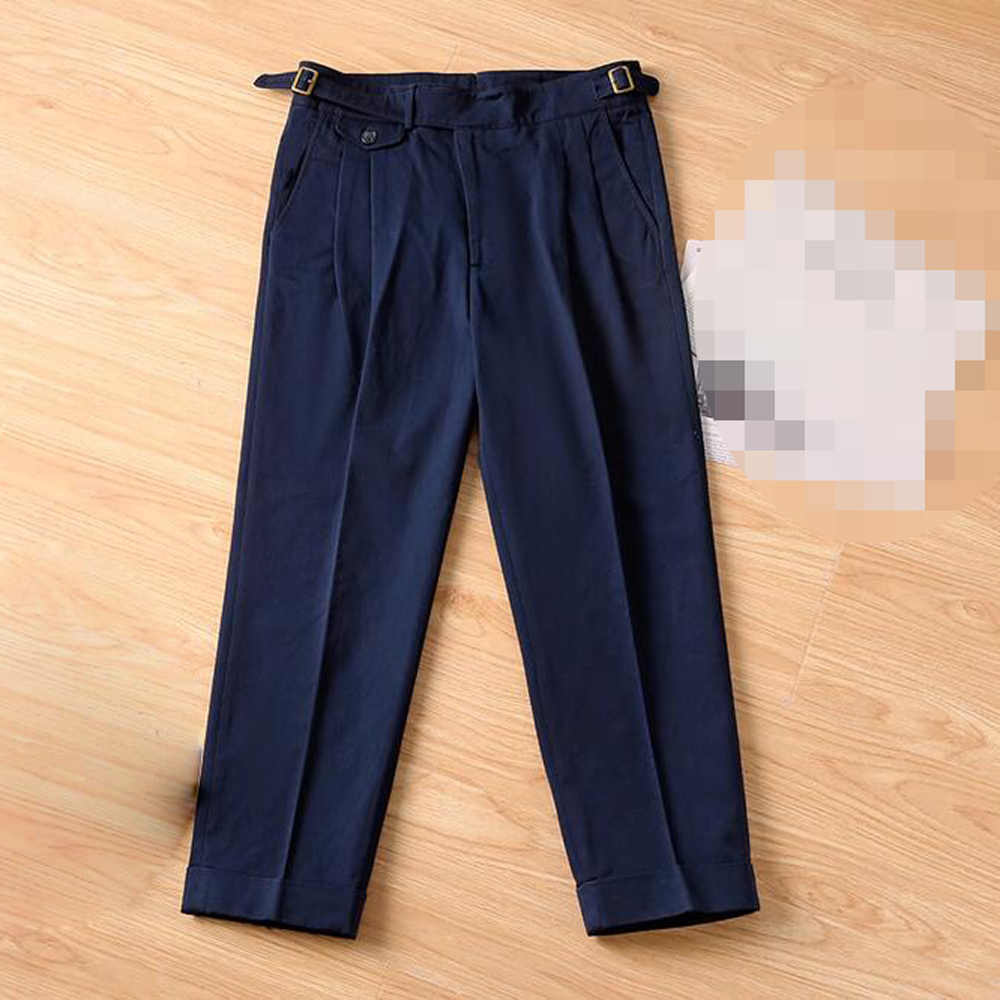 Gurkha Pants Men's Suit Pants Adjustable Waist Trousers Vintage Casual Trousers - Picture 15 of 15