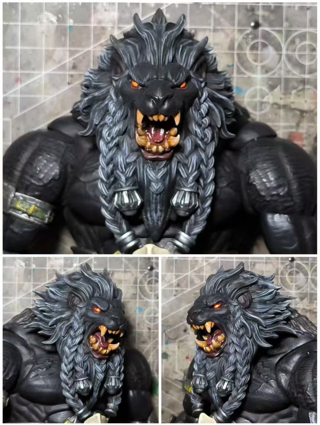 9in Xesray Studios Fit Only-Head Combatants Fight For Glory Lion Head No Figure