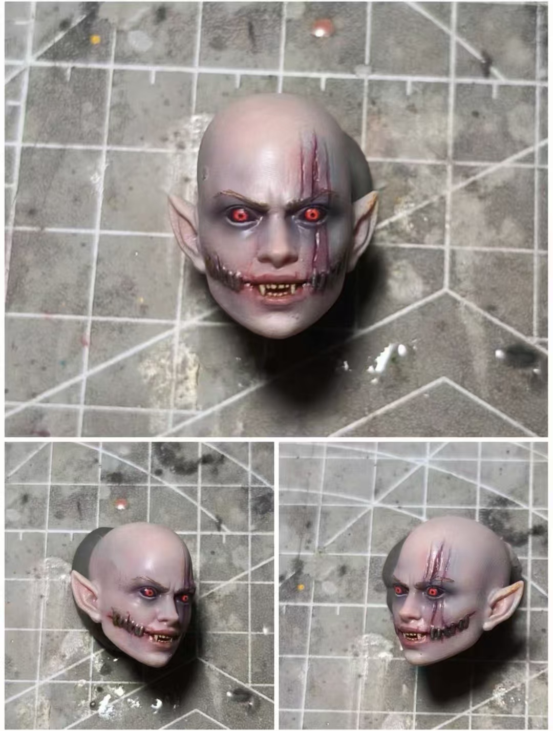 1/12 Painted Mythic Legions Fit Vampire Elf X-Men Woman Professor X Head