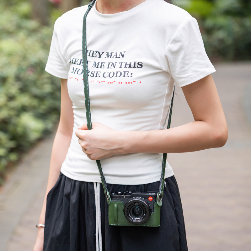 Genuine Real Leather Camera Bag Protect Case For Leica D-LUX8 DLUX8 Q3 Sofort 2 - Picture 31 of 58