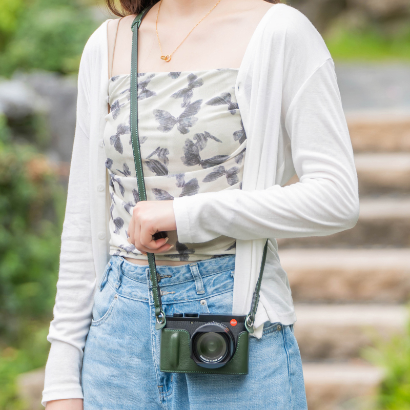 Genuine Real Leather Camera Bag Protect Case For Leica D-LUX8 DLUX8 Q3 Sofort 2 - Picture 53 of 58