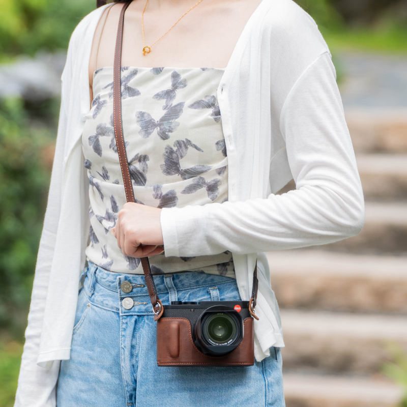 Genuine Real Leather Camera Bag Protect Case For Leica D-LUX8 DLUX8 Q3 Sofort 2 - Picture 54 of 58