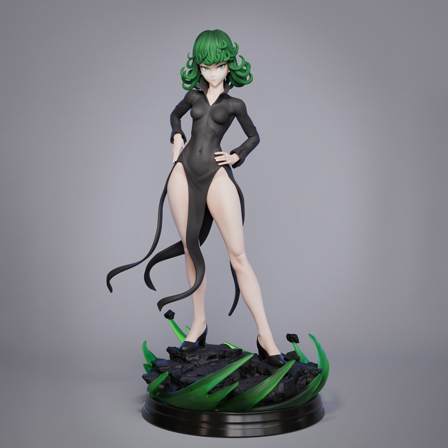 Anime Tatsumaki 1/8 1/6 Unpainted GK Models 3D Print Figure Resin Kits 26cm 35cm - Picture 8 of 10