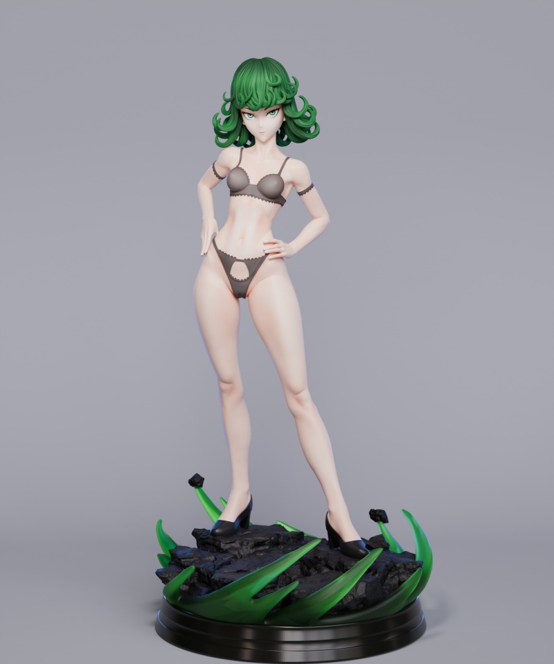 Anime Tatsumaki 1/8 1/6 Unpainted GK Models 3D Print Figure Resin Kits 26cm 35cm - Picture 9 of 10