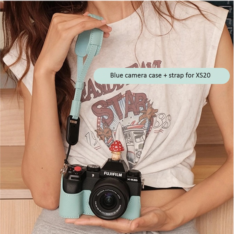 Genuine Leather Camera Bag Protect Case Belt For Fuji X100VI XT5 XT30 XT50 XS20 - Picture 22 of 31
