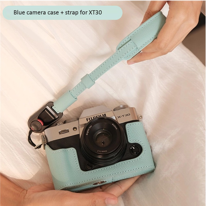 Genuine Leather Camera Bag Protect Case Belt For Fuji X100VI XT5 XT30 XT50 XS20 - Picture 24 of 31