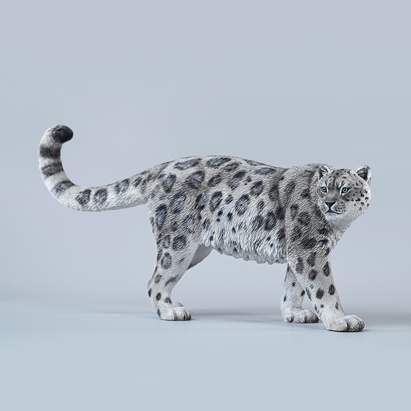 Jxk228A Argent Snow Leopard 26.5cm/10.4In Figurine