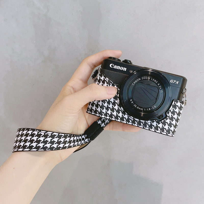 PU Leather Camera Bag Case Cover Base Neck Belt For Canon G7X3 G7X2 G7X MarkIII - Picture 29 of 41