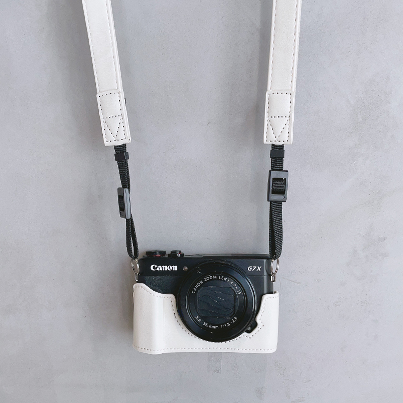 PU Leather Camera Bag Case Cover Base Neck Belt For Canon G7X3 G7X2 G7X MarkIII - Picture 37 of 41