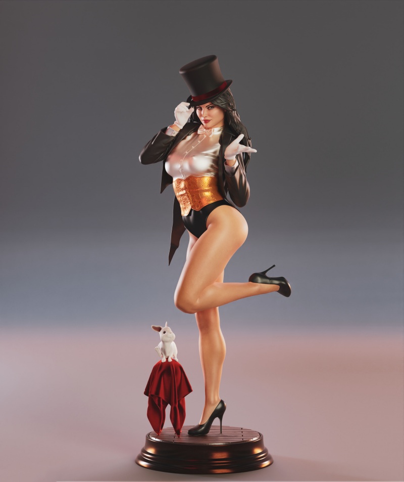 Zatanna 3 Version 1/8 1/6 unbemalt GK Modell 3D Druck Figur Resin Bausatz 25cm 33cm - Bild 14 von 16