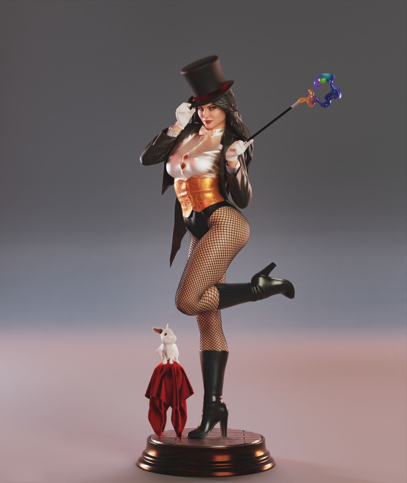 Zatanna 3 Version 1/8 1/6 unbemalt GK Modell 3D Druck Figur Resin Bausatz 25cm 33cm - Bild 15 von 16
