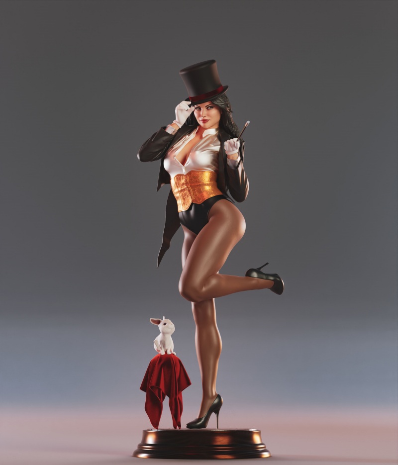 Zatanna 3 Version 1/8 1/6 unbemalt GK Modell 3D Druck Figur Resin Bausatz 25cm 33cm - Bild 16 von 16