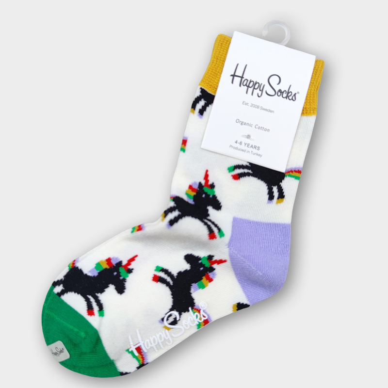 happy socks children's socks cotton socks autumn and winter dopamine cartoon - Picture 26 of 91