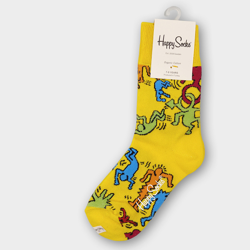 happy socks children's socks cotton socks autumn and winter dopamine cartoon - Picture 87 of 91