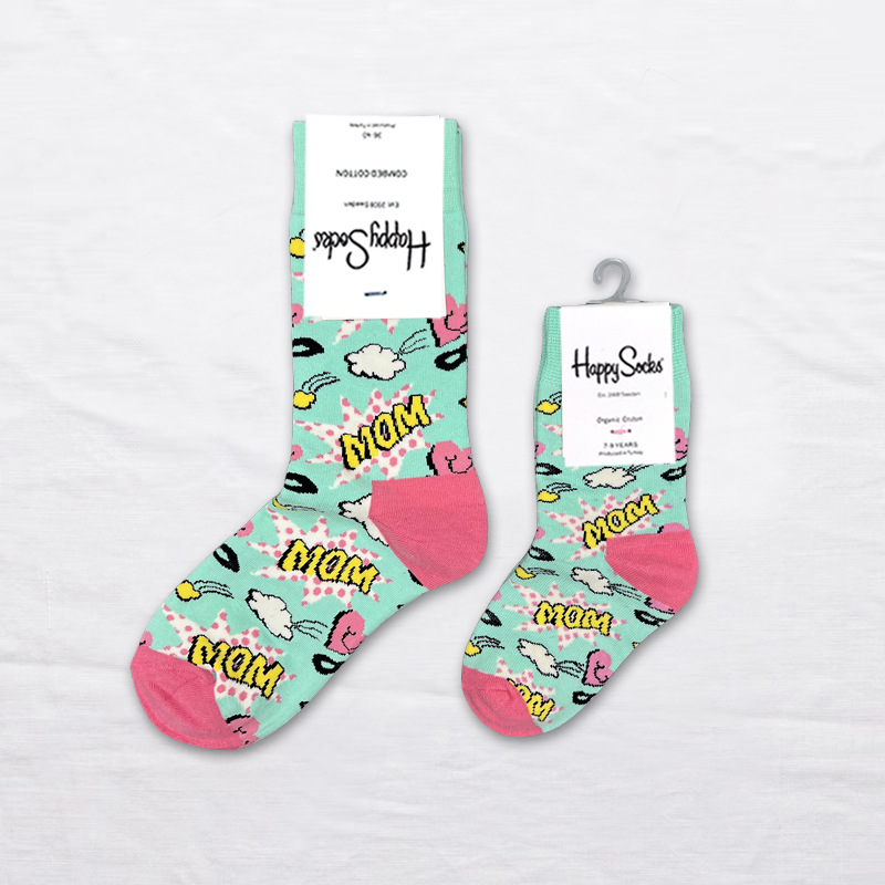 Happy Socks children's socks mid tube socks men and women wear lovely wholesale - Picture 27 of 120