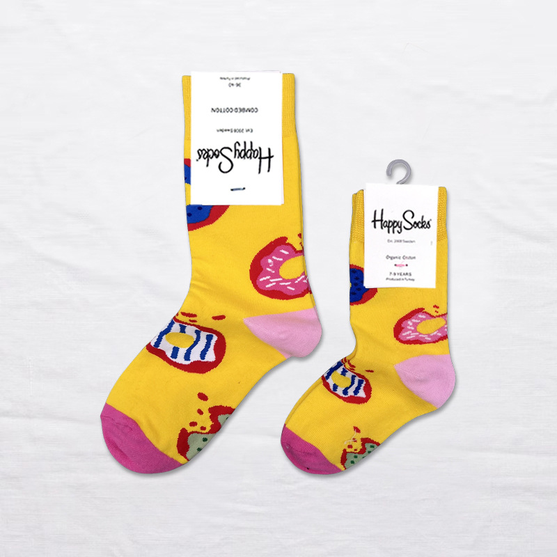 Happy Socks children's socks mid tube socks men and women wear lovely wholesale - Picture 29 of 120