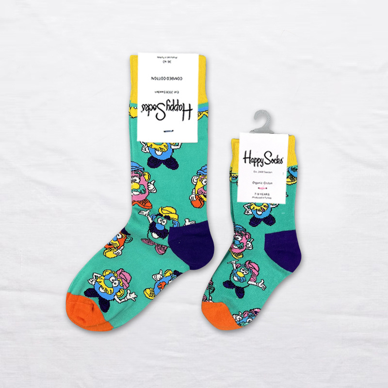 Happy Socks children's socks mid tube socks men and women wear lovely wholesale - Picture 43 of 120