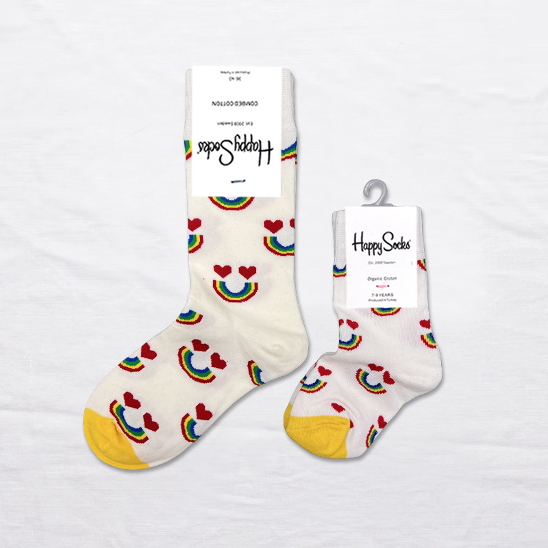 Happy Socks children's socks mid tube socks men and women wear lovely wholesale - Picture 44 of 120
