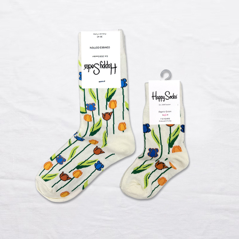 Happy Socks children's socks mid tube socks men and women wear lovely wholesale - Picture 45 of 120